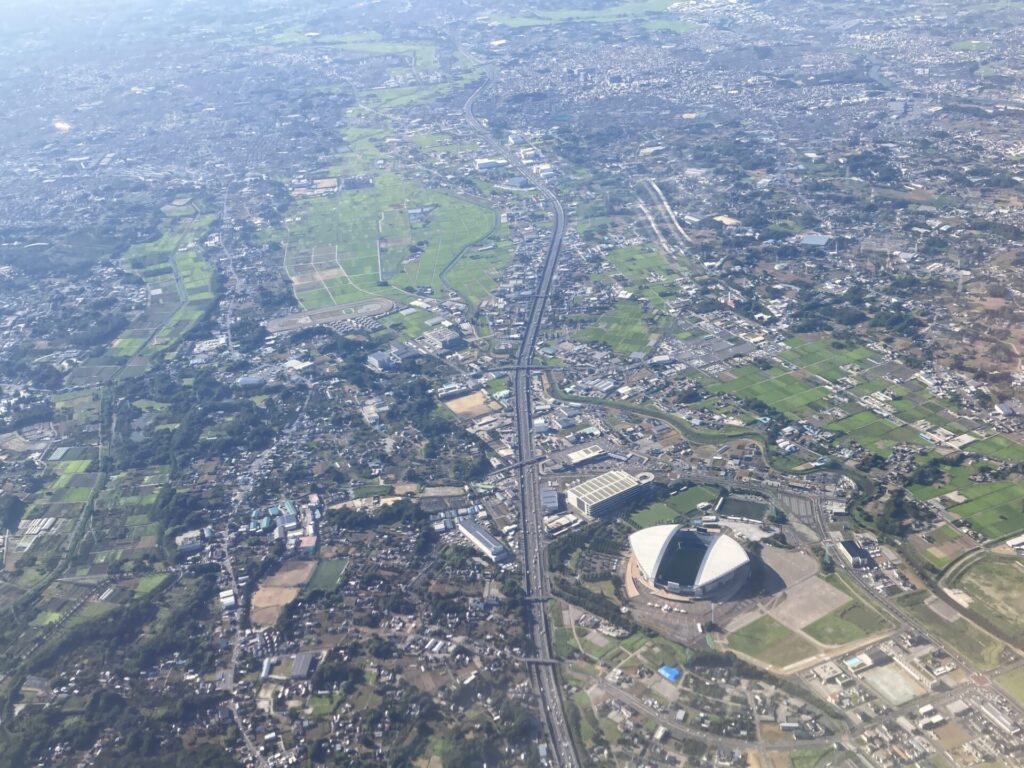 さいたまスタジアム上空