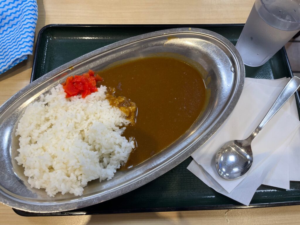 箱根そばのカレーライス