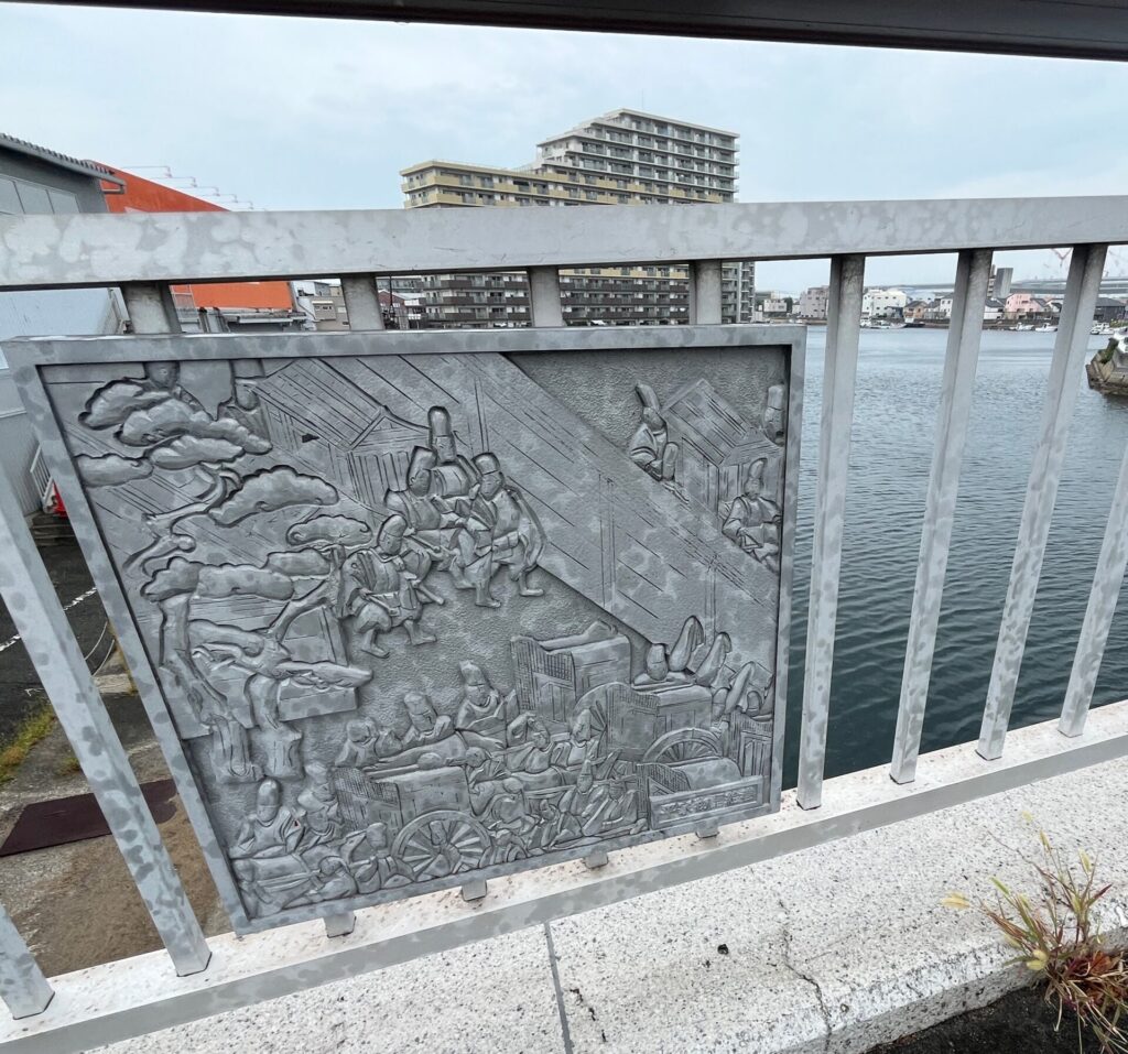 平家物語の絵図(清盛橋)