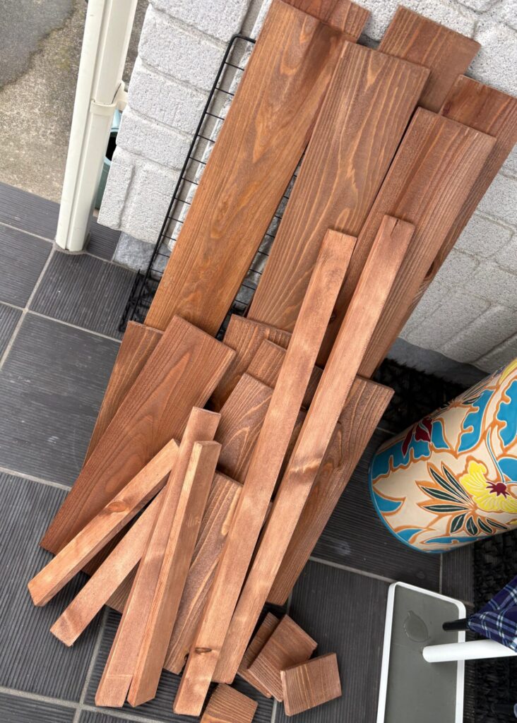 いい色に仕上がった
一日乾燥