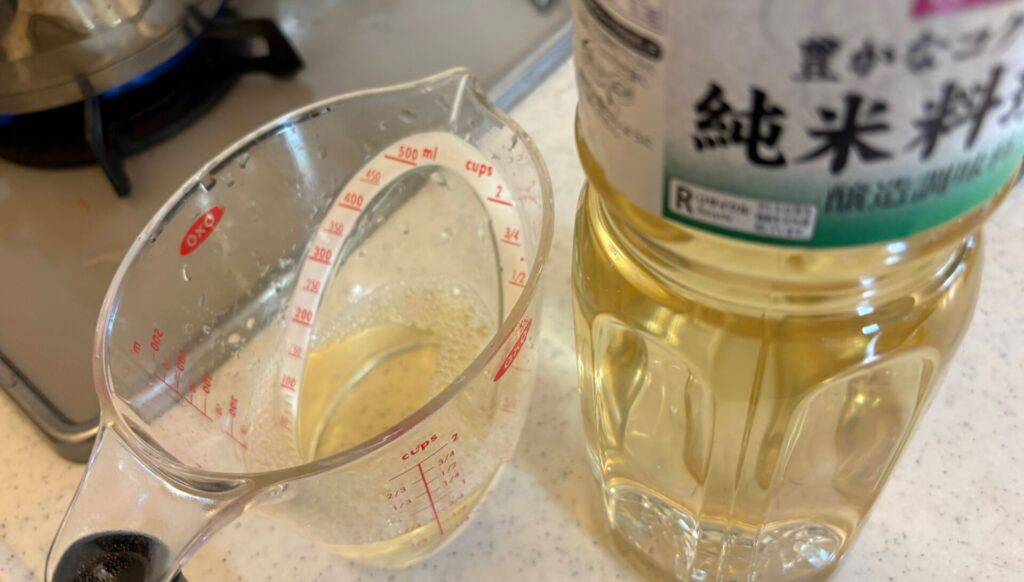 水、酒、ミリン