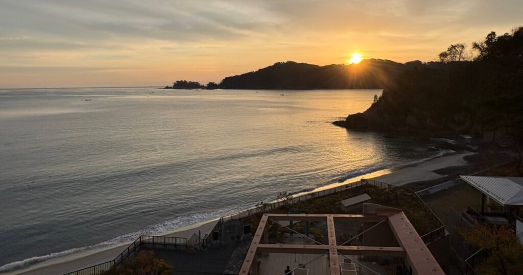 浪板海岸の日の出