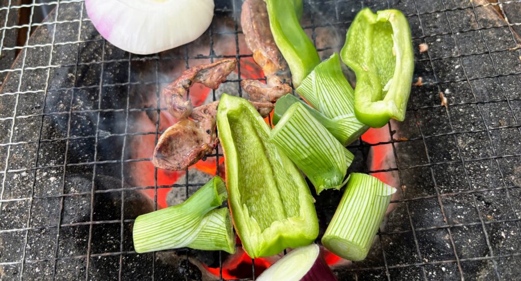 BBQで焼いてみる